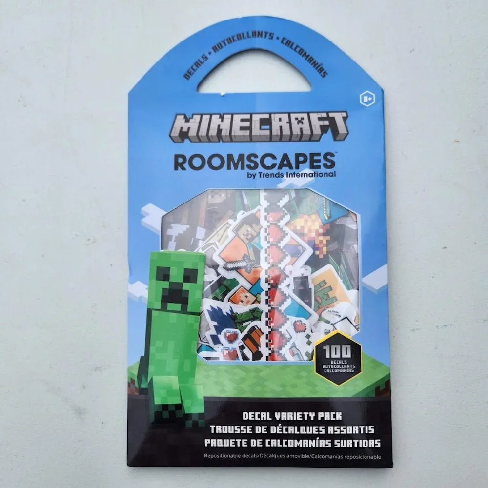 100 Minecraft Sticker Decal Set Bundle 100 Stickers Decals for Laptops, Cell Pho
